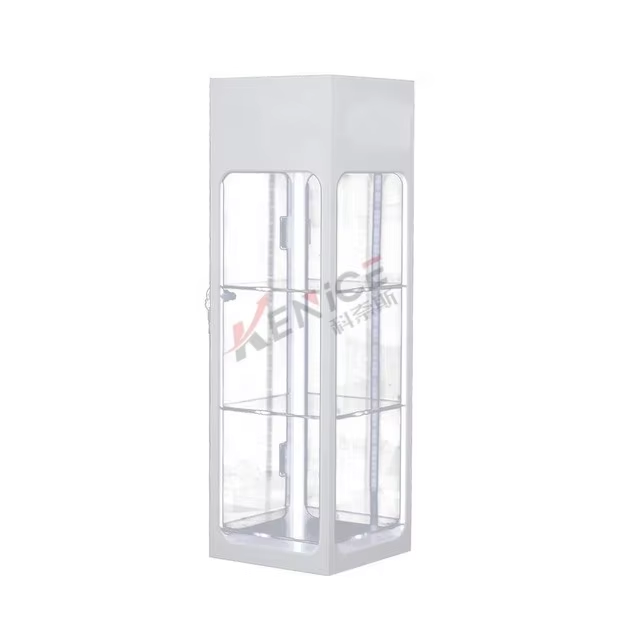 批发太阳镜促销推车（工业风光学木质层板落地式金属太阳镜展示架）