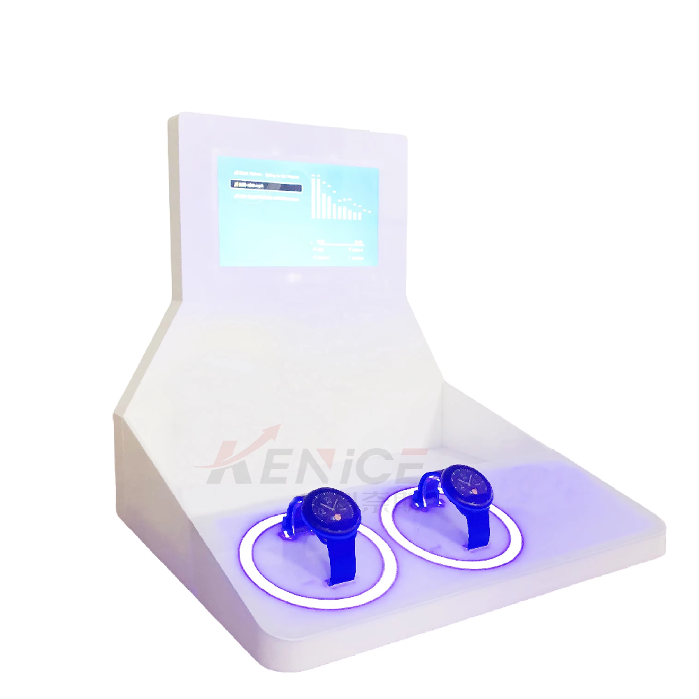 批发发光亚克力台面LCD屏幕手表展示架