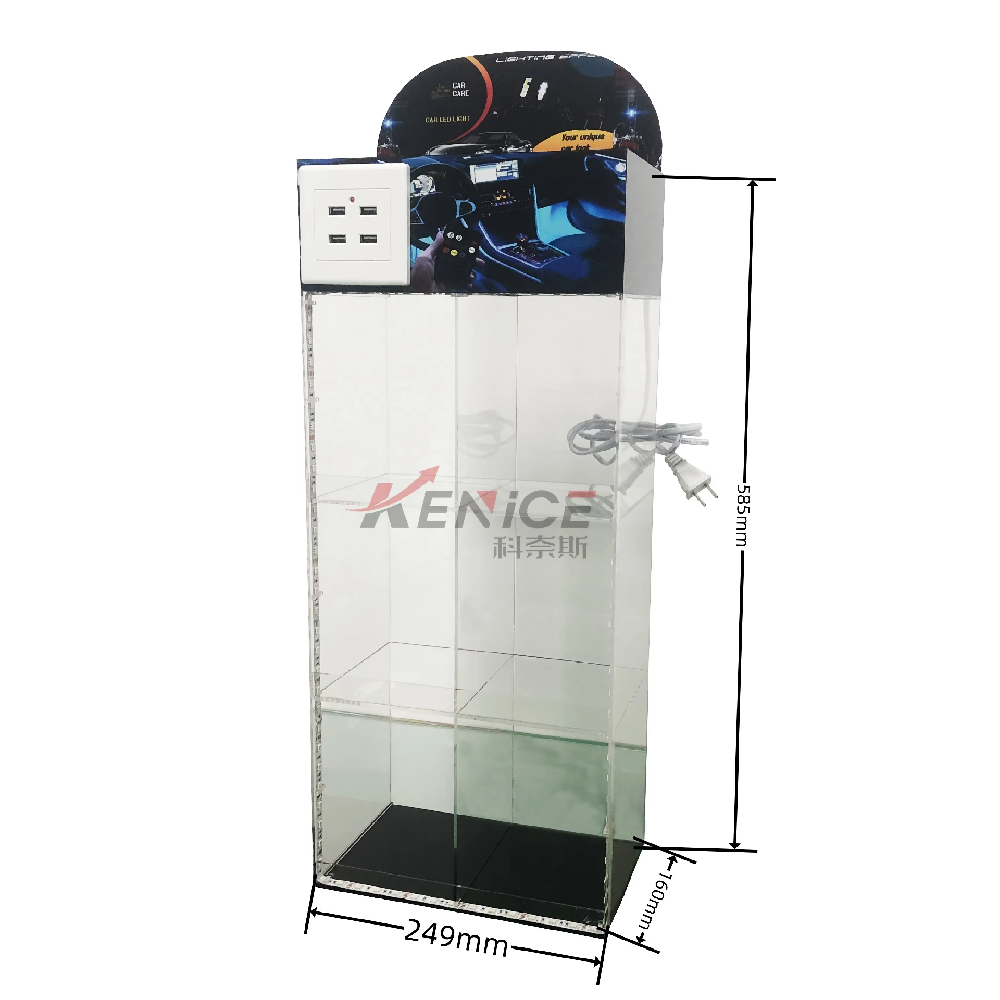 批发亚克力手机配件展示架（手机USB线/充电器柜台展示用）