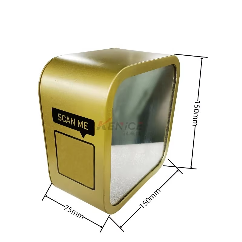 3D镜面金属亚克力LED无线耳机/头戴式耳机柜台展示架 蓝色齿纹耳塞展示座