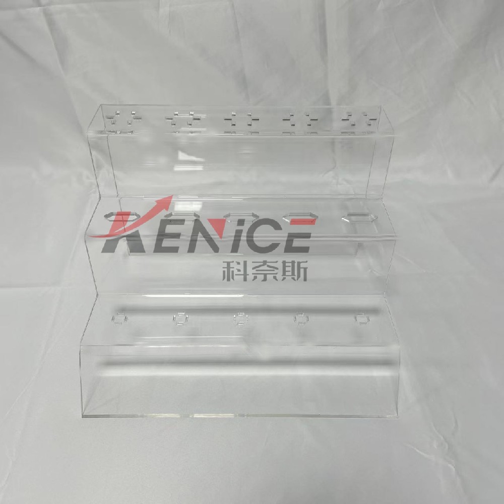 工厂直销亚克力手机充电器展示架 桌面透明有机玻璃手机配件展示架（适用手机店）