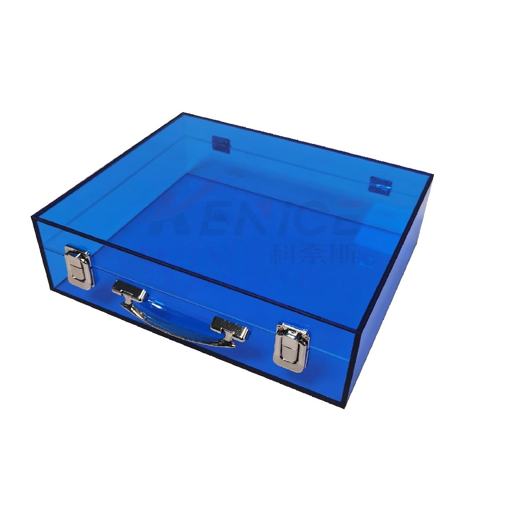 用于零售店的方形带锁现代设计亚克力（Perspex）展示盒